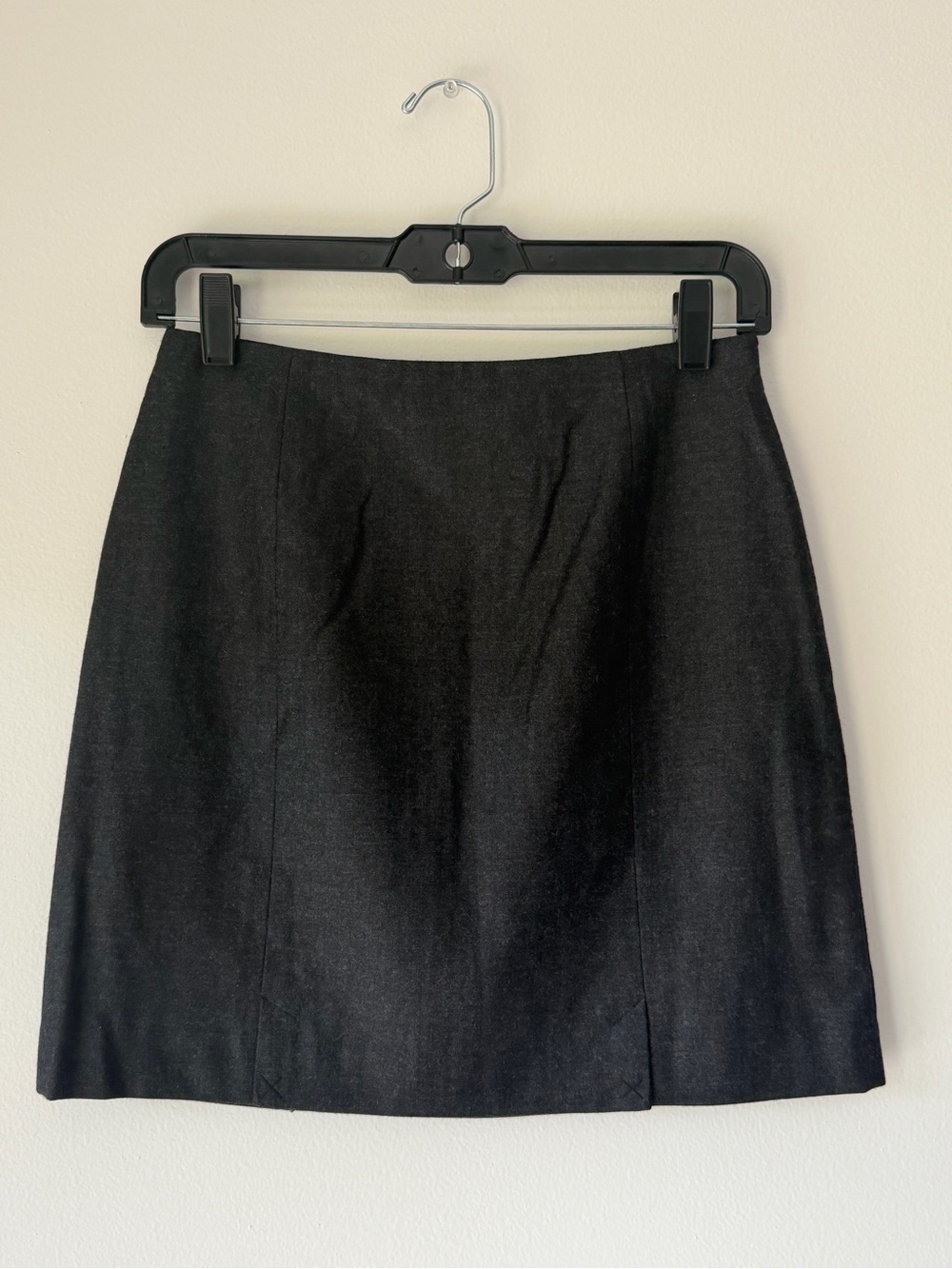 Banana Republic Charcoal Grey Tailored Mini Skirt